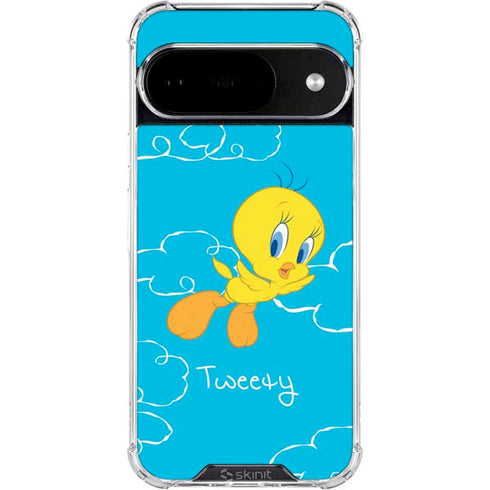 Looney Tunes Tweety Bird Flying Google Pixel 10 Clear Case